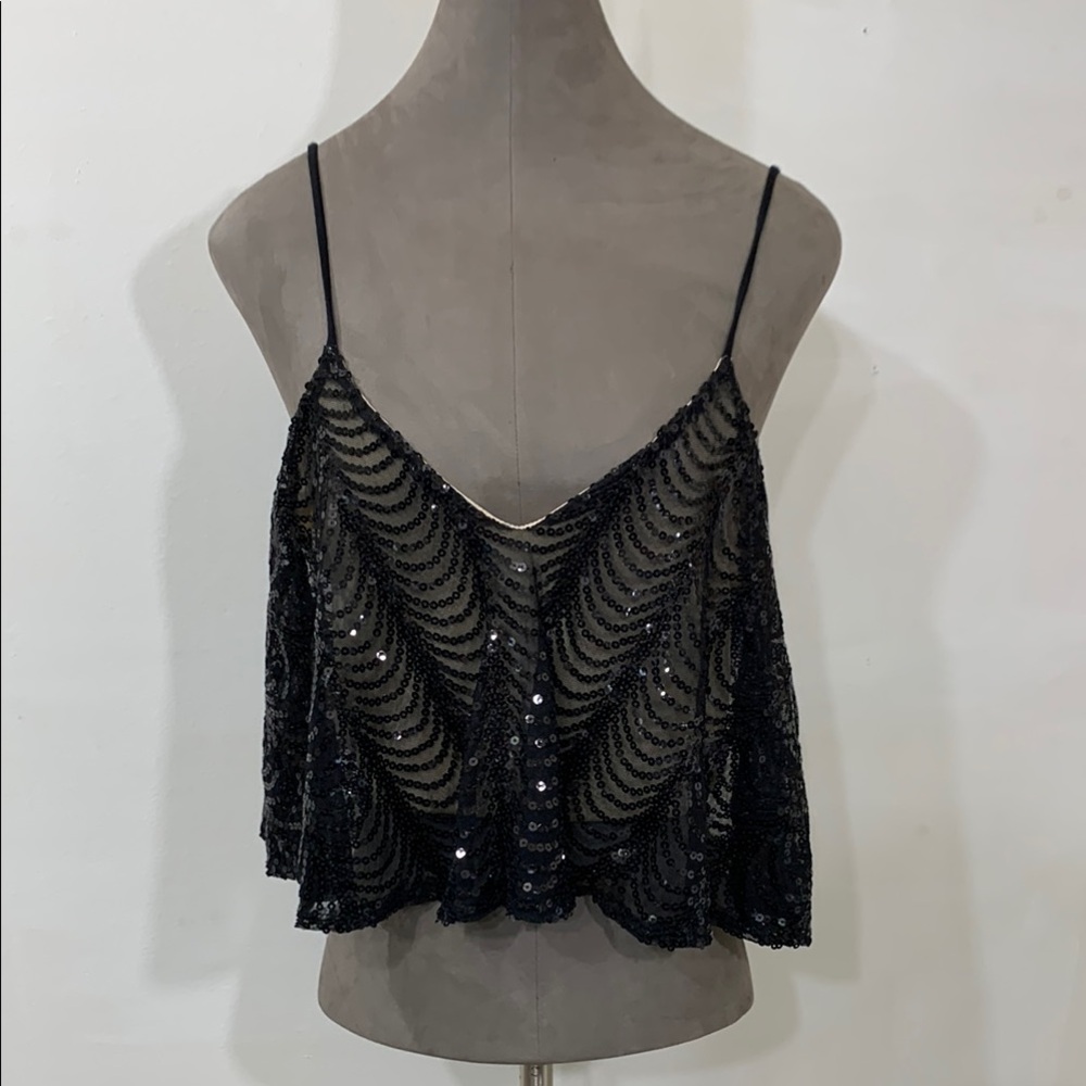 Coveted clothing sequin tank top size large